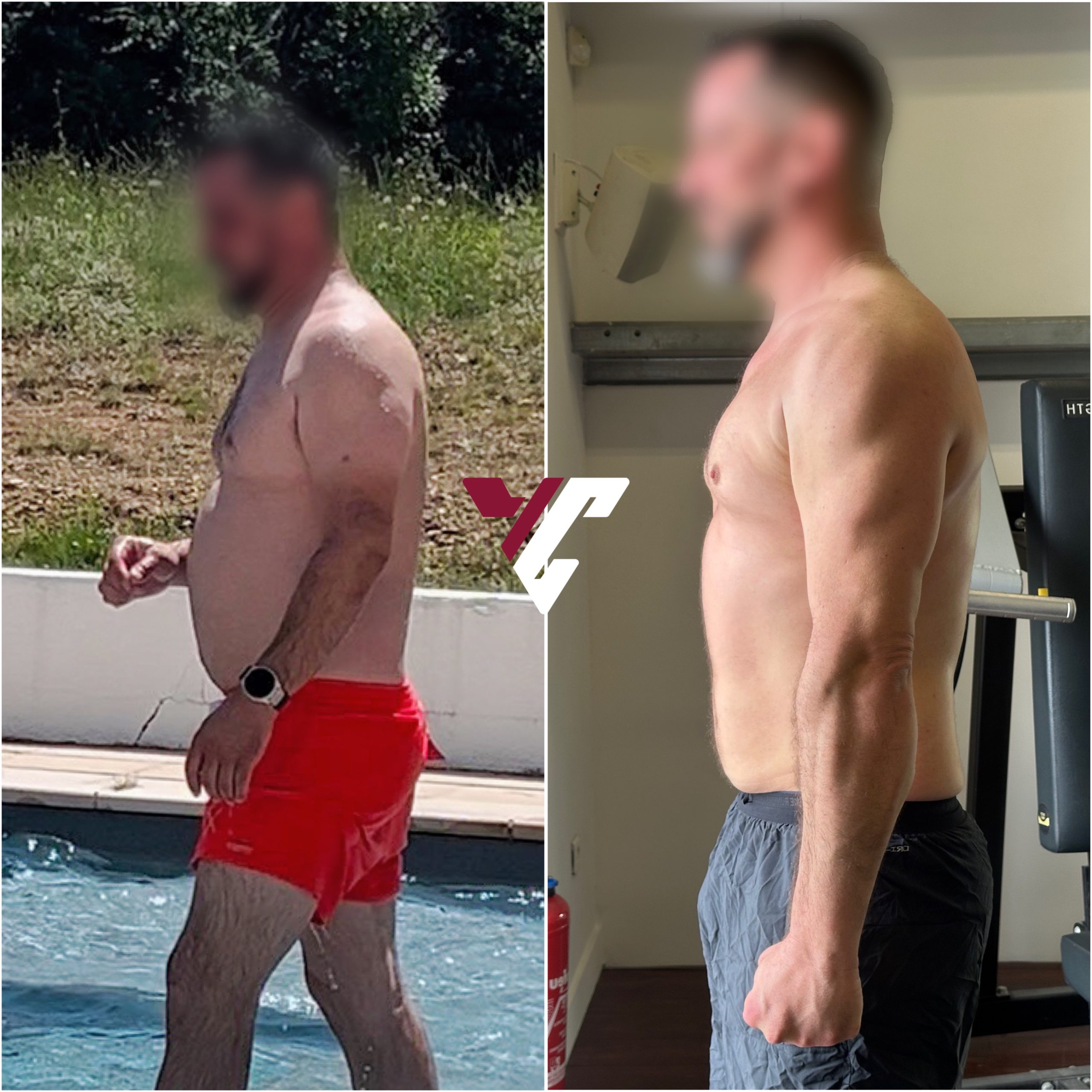Transformation avant/après