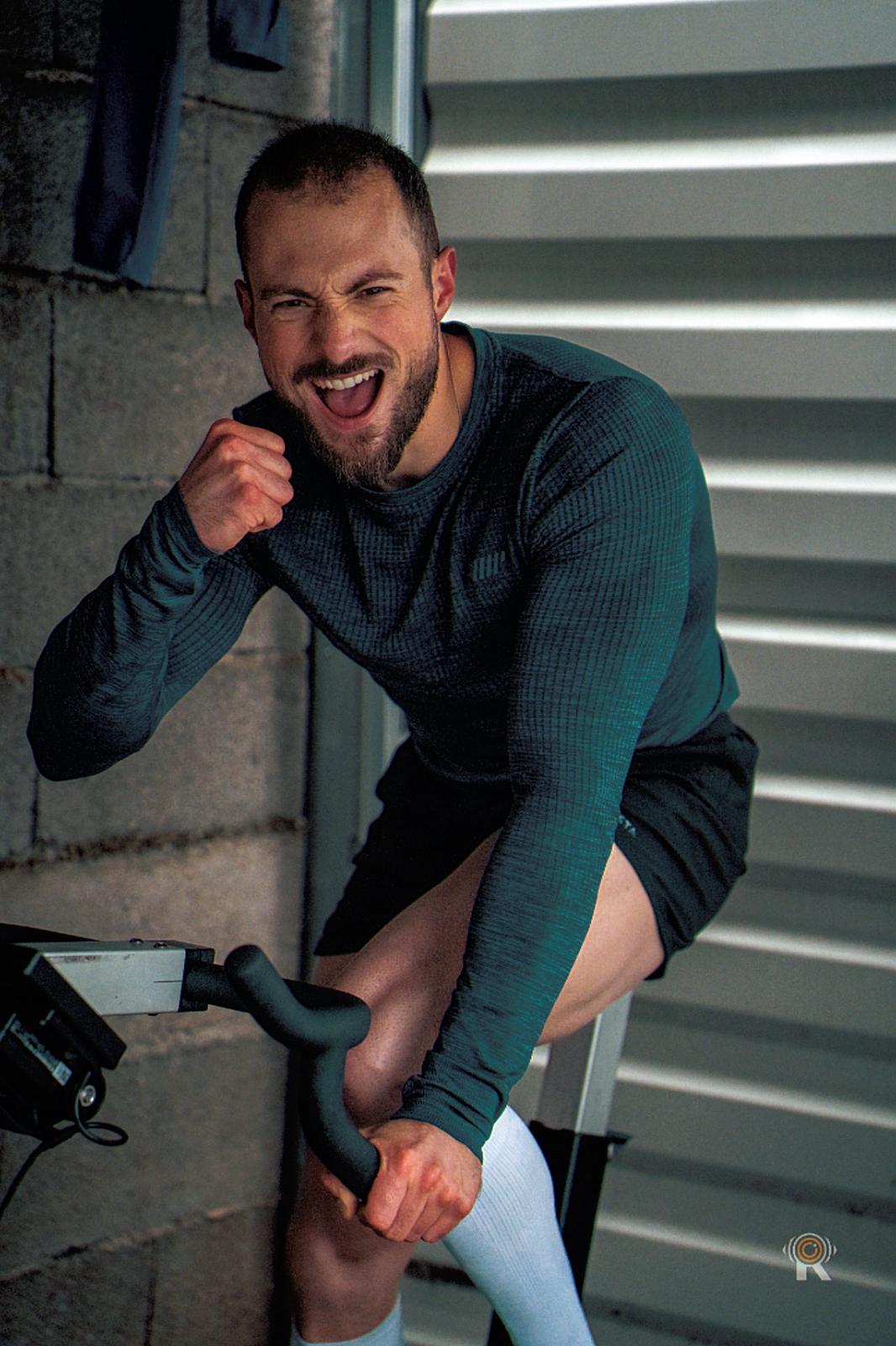 Yoann Charbonnier en séance de préparation Hyrox sur SkiErg en salle YC Coaching avant la compétition AlbyRox